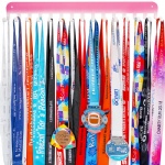 Race Medal Hanger Holder Display Shelf Bib Rack with 15 Display Rack Organizer Gymnastic Soccer Running Marathon Runners Ribbon Lanyard Display Award Shelf Rack in Sweet Pink PearlColor