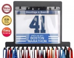 Lapetale Fashion Bib Medal Award Display Shelf Rack Holder,Trophy and Medal Display, Ribbon Rack Hanger with Vinyls, Marathon Running Wrestling Racing Award Medal Display Rack and Trophy Shelf