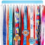 Race Medal Hanger Holder Display Shelf Bib Rack with 15 Display Rack Organizer Gymnastic Soccer Running Marathon Runners Ribbon Lanyard Display Award Shelf Rack in Confident Blue Pearl