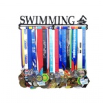 Medal Holder Display Hanger Rack Frame - Sturdy Wall Mount Over 40 Medals Easy to Install